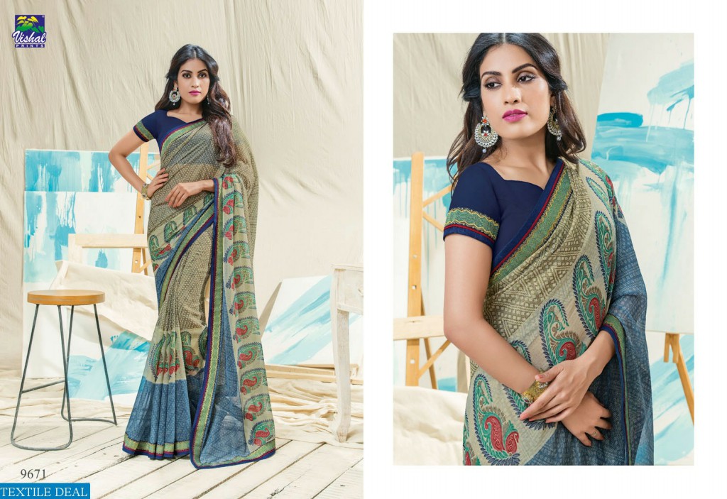 Vishal Artistry Collection Wholesale indian Saree catalog